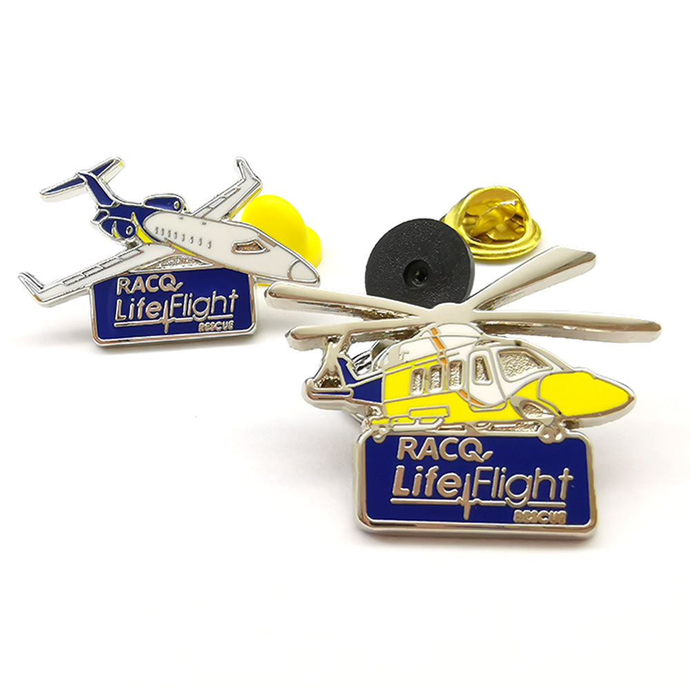 Custom Lapel Pin plane aircraft metal customized airplane enamel pin