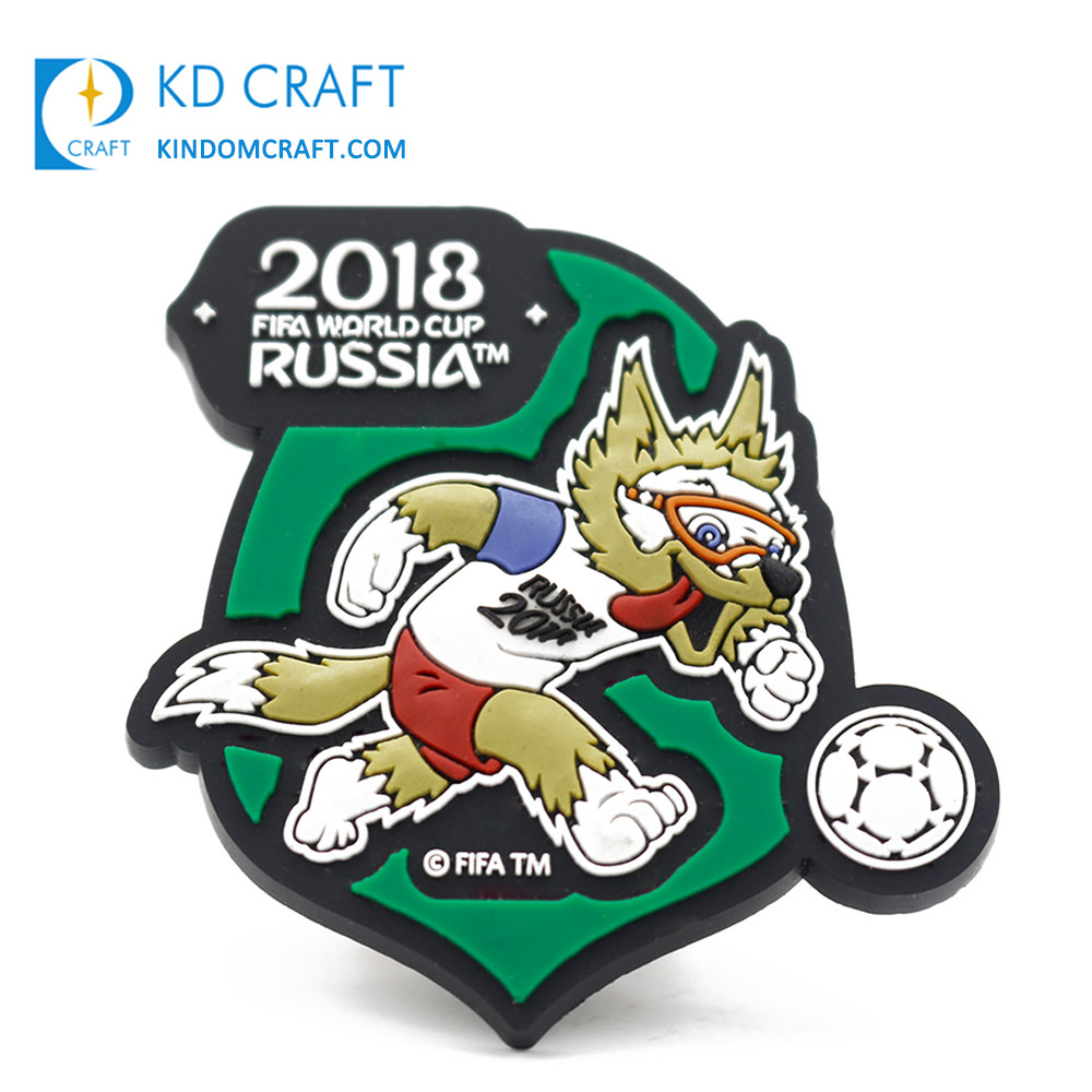 Custom logo Rubber Patch 3D FIFA world cup PVC Badge