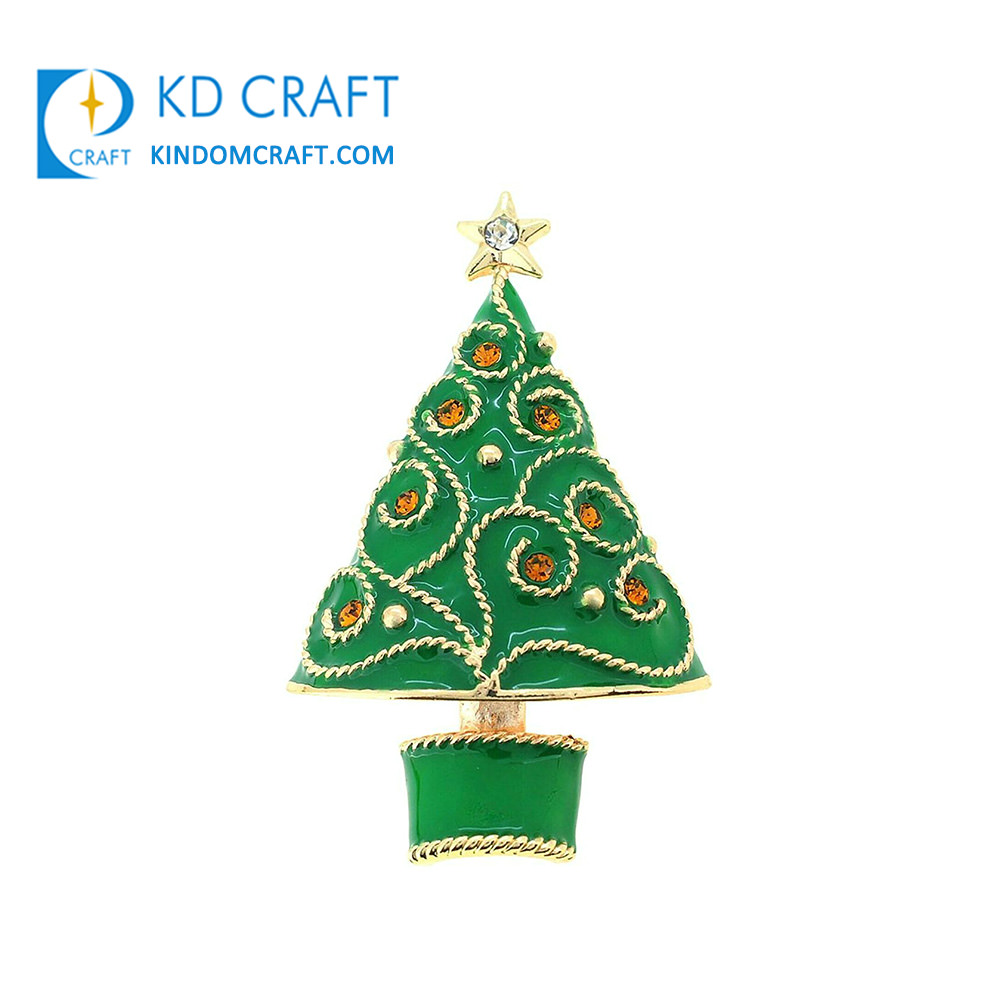 Custom Lapel Pin Badge metal soft enamel Christmas tree enamel pin