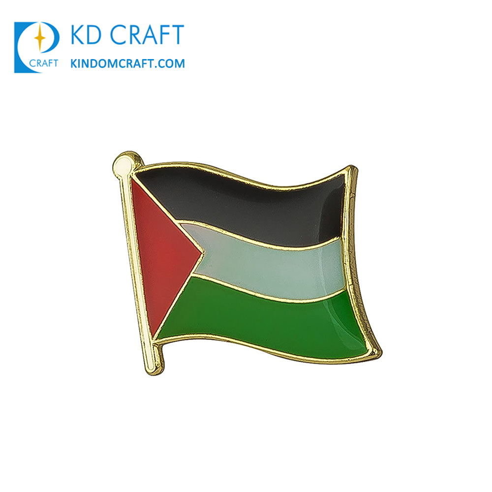 Custom Lapel Pin Badge metal Palestine flag enamel pin