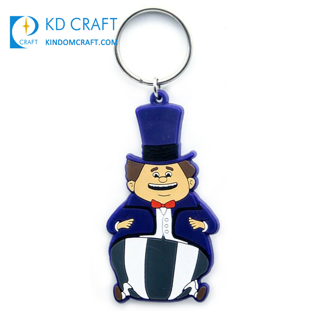 Cartoon Cute Fat Magician PVC Keychain